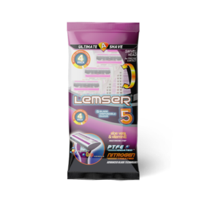 تیغ اصلاح پنج لبه چهار عددی زنانه لمسر (LEMSER)