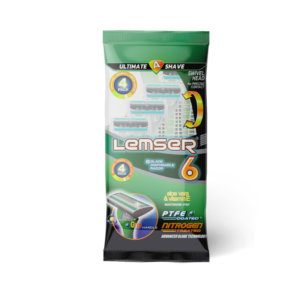تیغ اصلاح شش لبه چهار عددی لمسر (LEMSER)